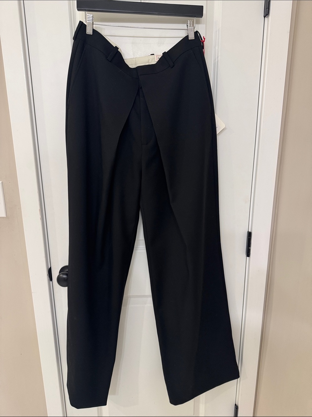 Alexander McQueen Black Wide-Leg Dress Pants